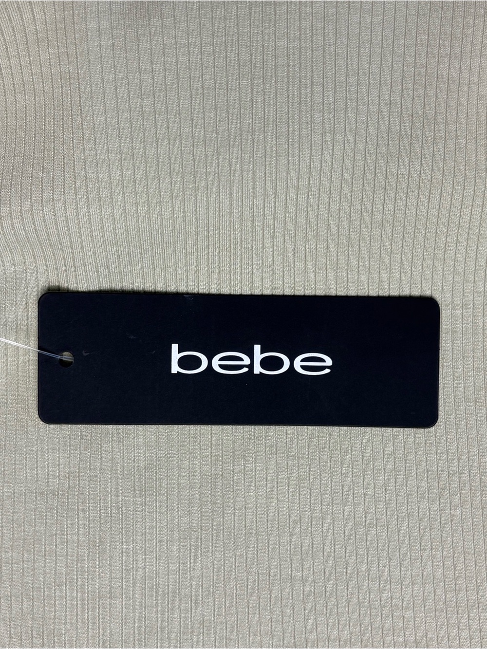 NWT Bebe Ribbed A-Line Maxi Tank Dress Light Olive Green M - Picture 13 of 14